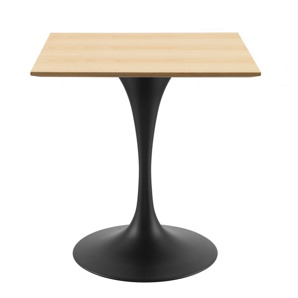 Lippa 28’’ Wood Square Dining Table MDY-EEI-4865-BLK-NAT