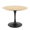 Modway Lippa Dining Table, 40", Black Natural