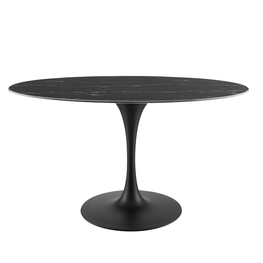 Modway Lippa Dining Table, 54", Black Black