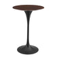 Modway Lippa Bar Table, 28 Inch, Black Cherry Walnut