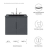 Vitality 24" Bathroom Vanity Cabinet (Sink Basin Not Included) - No Shipping Charges