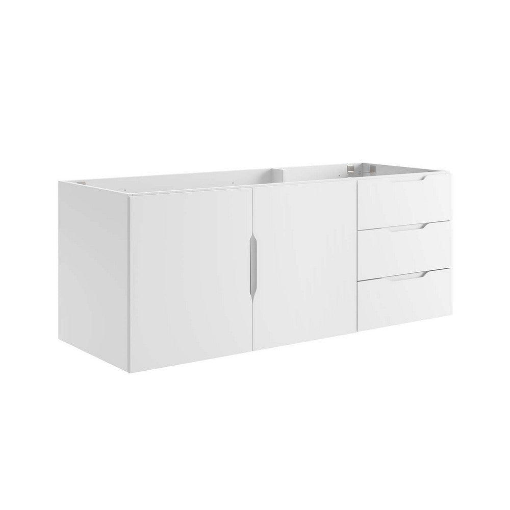 Modway Vitality 48" Double or Single Sink Compatible (Not Included) Bathroom Vanity Cabinet, 48 Inch, White