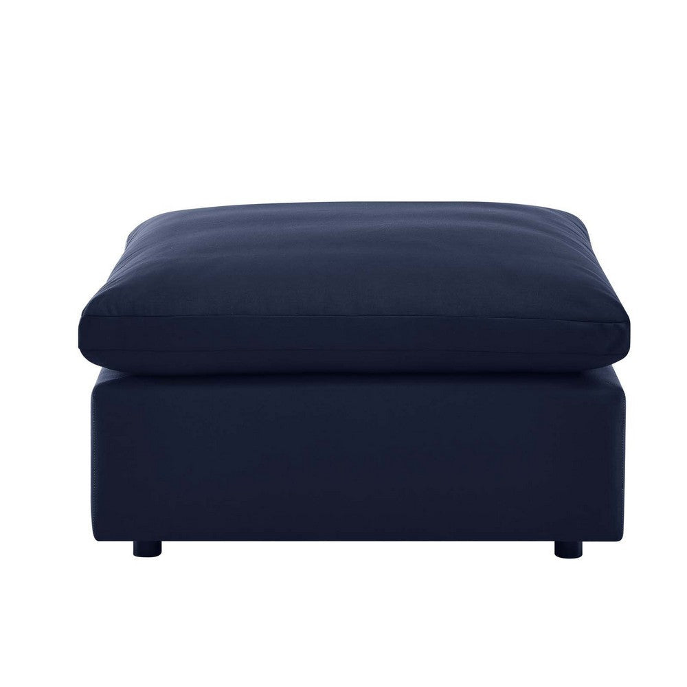 Modway EEI-4903-NAV Commix Overstuffed Outdoor Patio Ottoman Navy MDY-EEI-4903-NAV