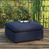 Commix Overstuffed Outdoor Patio Ottoman by Modway| Brown