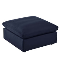 Commix Overstuffed Outdoor Patio Ottoman by Modway| Brown