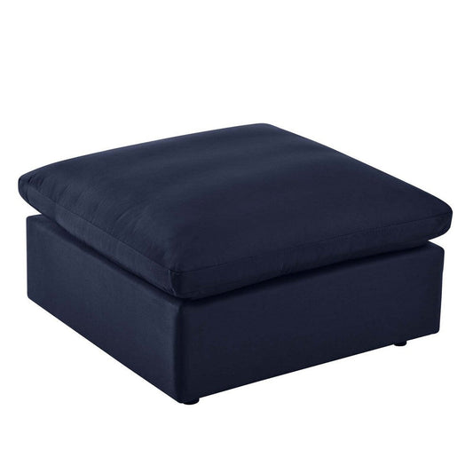 Modway EEI-4903-NAV Commix Overstuffed Outdoor Patio Ottoman, Navy