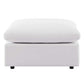 Commix Overstuffed Outdoor Patio Ottoman - No Shipping Charges