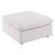 Commix Overstuffed Outdoor Patio Ottoman by Modway| White