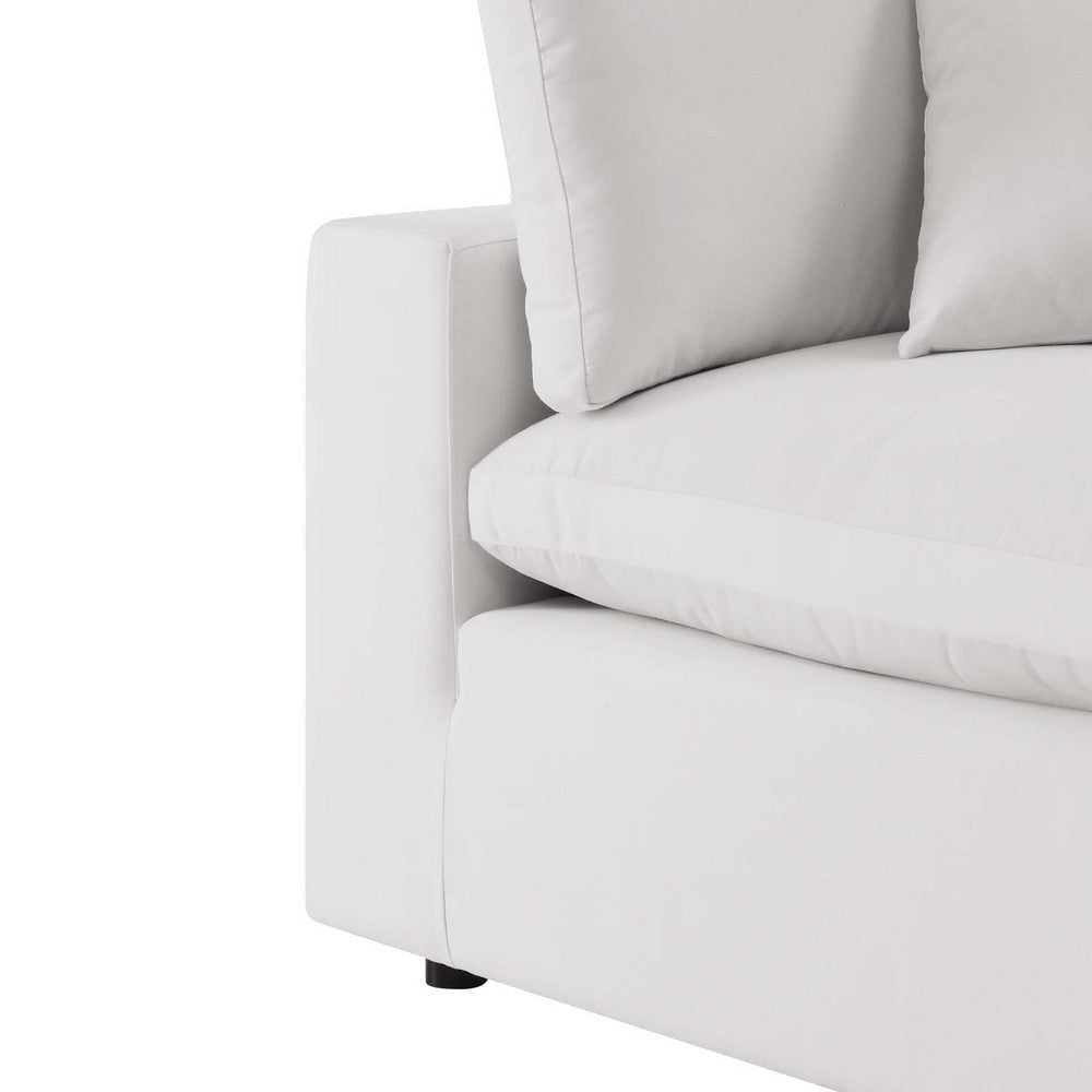 Modway EEI-4904-WHI Commix Overstuffed Outdoor Patio Corner Chair White MDY-EEI-4904-WHI