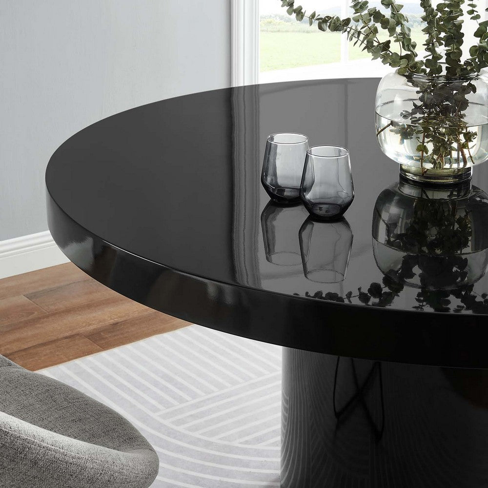Gratify 60" Round Dining Table by Modway| Black