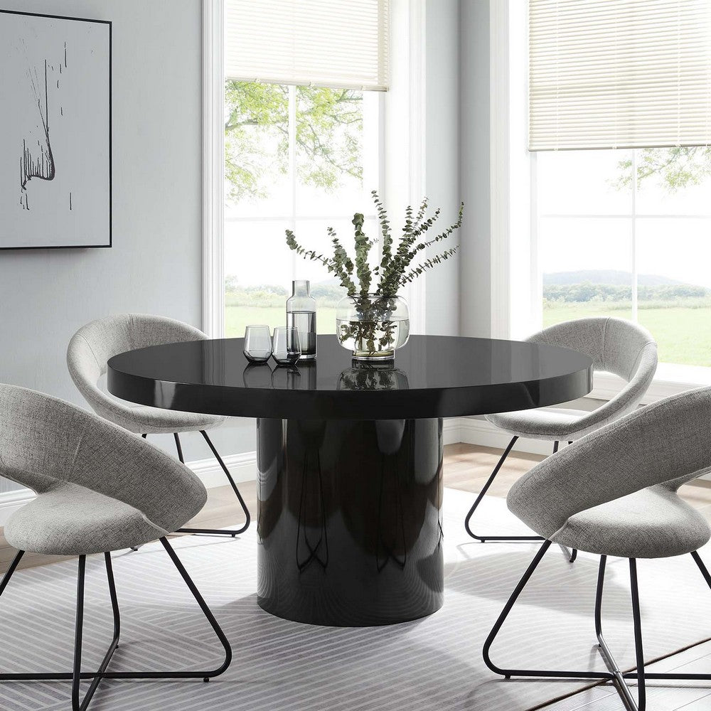 Gratify 60" Round Dining Table by Modway| Black