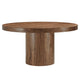 Modway Gratify 60" Wood Grain Round Dining Table, Walnut