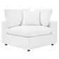 Modway Commix Modular Sofa Loveseat White Vegan Leather MDY-EEI-4913-WHI