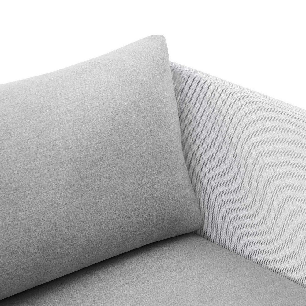 Harmony Sunbrella® Outdoor Patio Aluminum Armchair by Modway| Gray