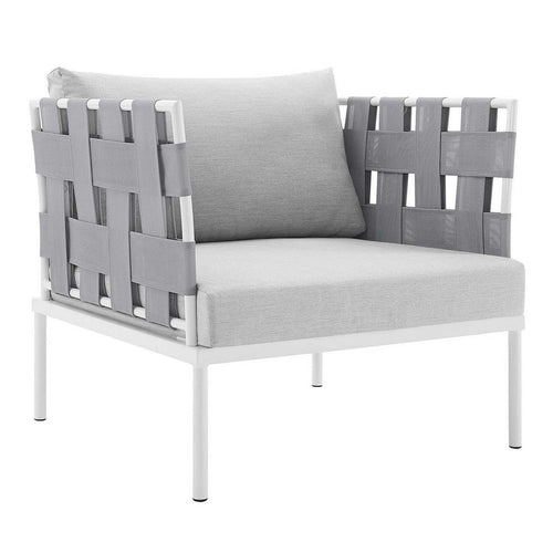 Modway EEI-4956-GRY-GRY Harmony Outdoor Patio Aluminum Armchair, Gray Gray