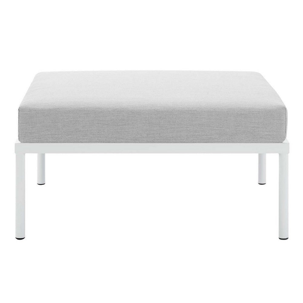 Harmony Sunbrella® Outdoor Patio Aluminum Ottoman - No Shipping Charges MDY-EEI-4969-GRY