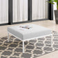 Harmony Sunbrella® Outdoor Patio Aluminum Ottoman - No Shipping Charges