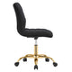 Modway Ripple Armless Performance Velvet Office Chair