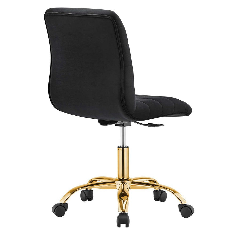 Modway Ripple Armless Performance Velvet Office Chair