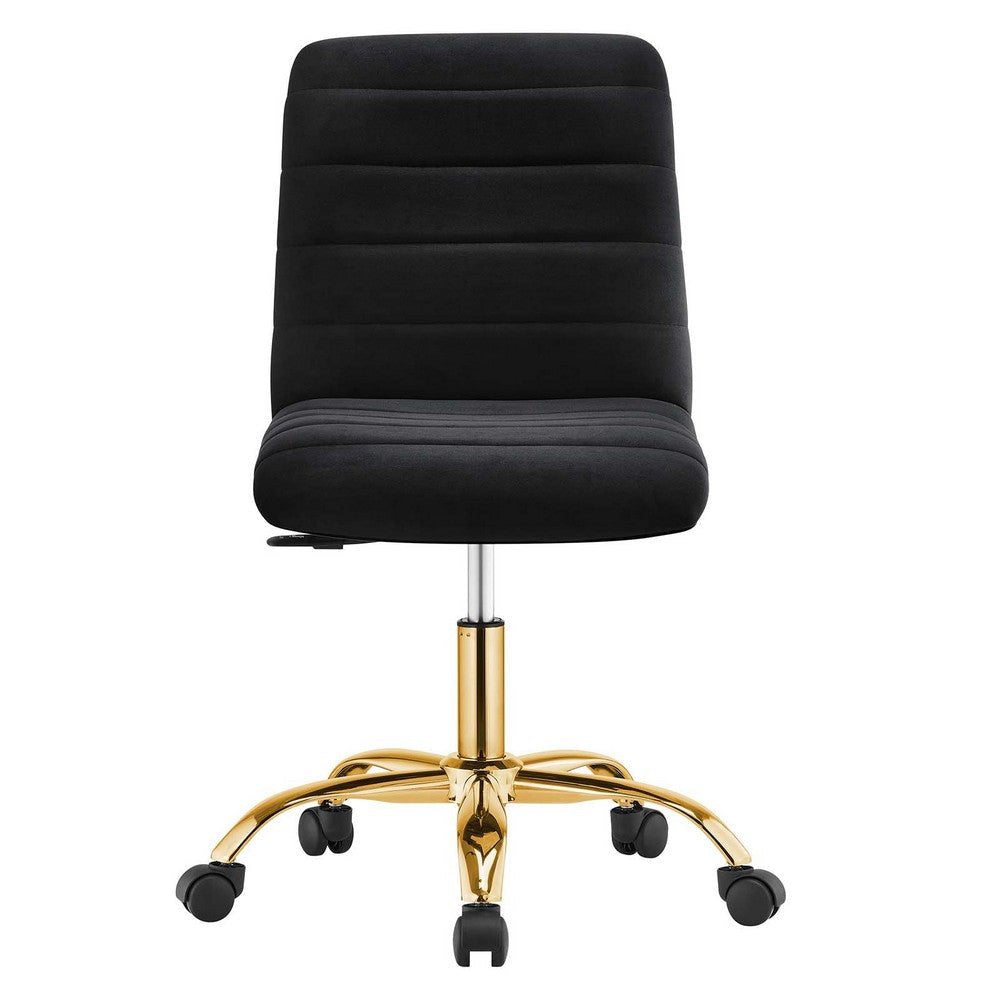 Modway Ripple Armless Performance Velvet Office Chair