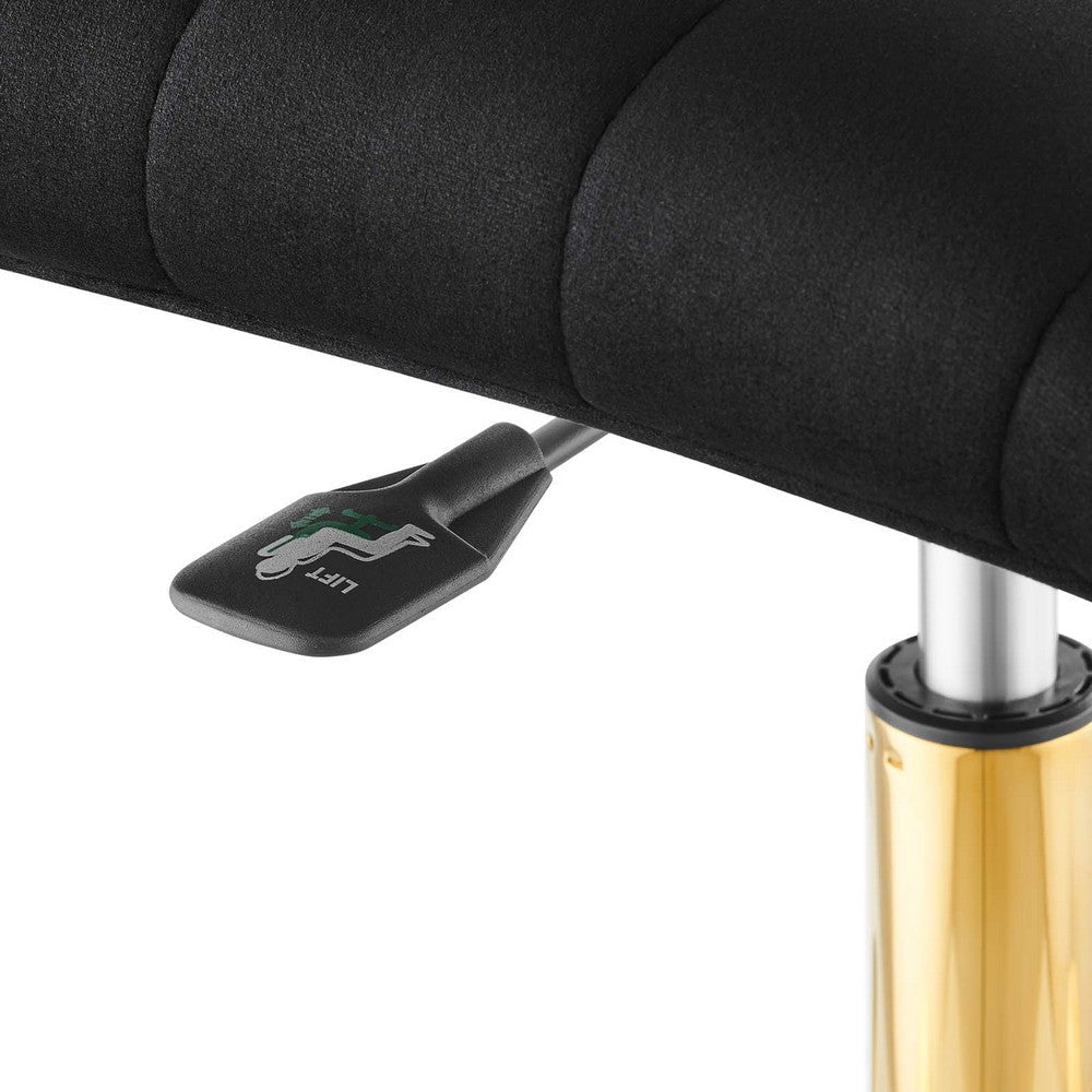 Modway Ripple Armless Performance Velvet Office Chair