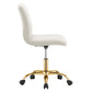 Ripple Armless Performance Velvet Office Chair MDY-EEI-4972-GLD-DUS