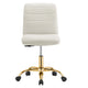 Modway Ripple Armless Performance Velvet Office Chair