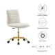 Modway Ripple Armless Performance Velvet Office Chair