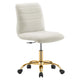 Modway Ripple Armless Performance Velvet Office Chair