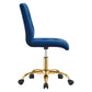 Prim Armless Performance Velvet Office Chair MDY-EEI-4973-GLD-DUS