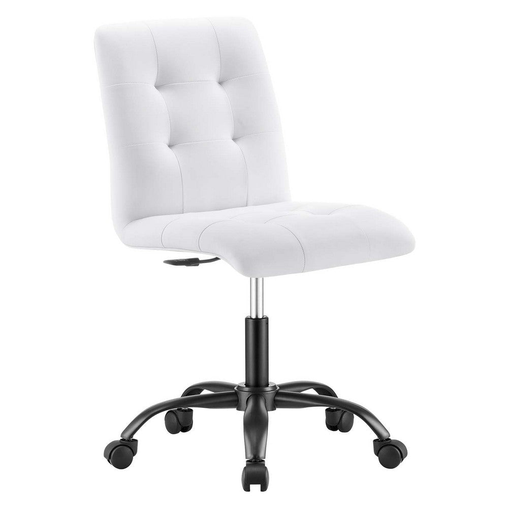Prim Armless Vegan Leather Office Chair
