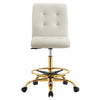 Prim Armless Performance Velvet Drafting Chair MDY-EEI-4977-GLD-DUS