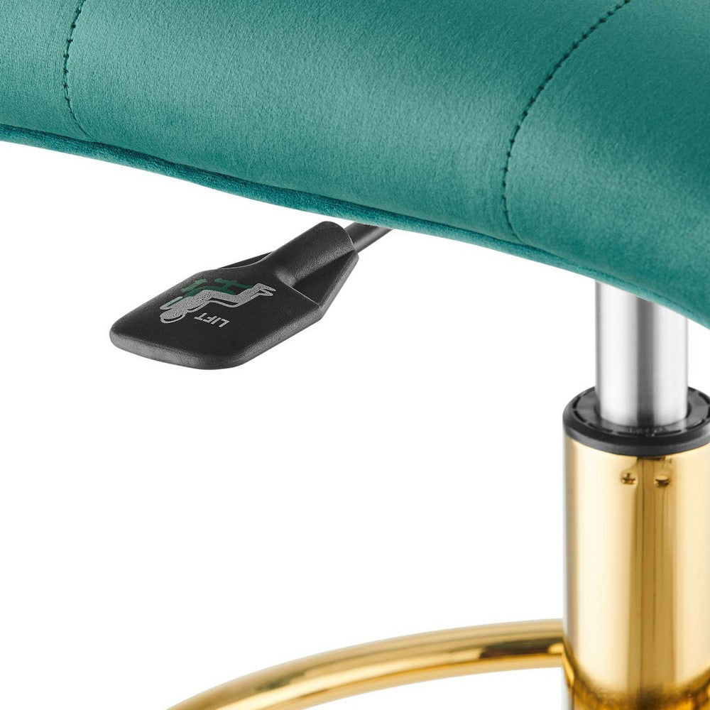 Modway Prim Armless Performance Velvet Drafting Chair