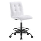 Prim Armless Vegan Leather Drafting Chair  - No Shipping Charges