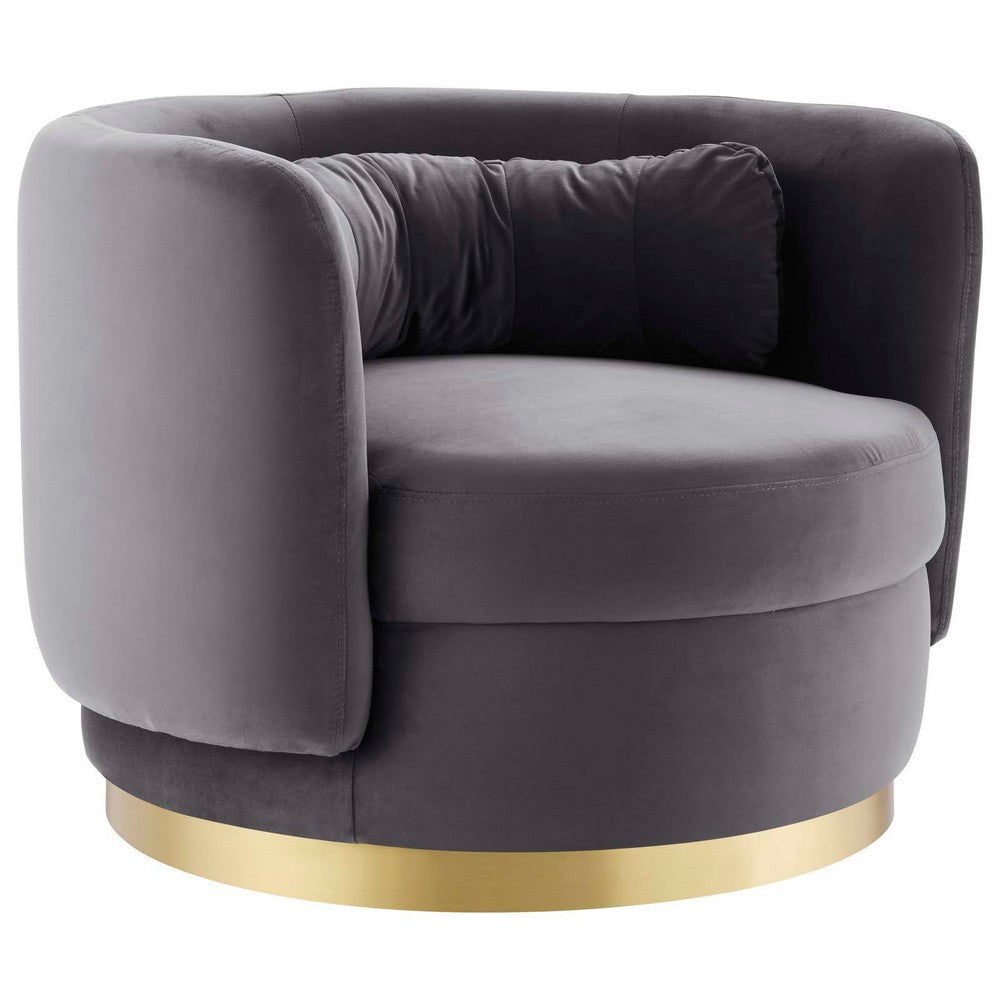 Relish Performance Velvet Performance Velvet Swivel Chair - No Shipping Charges