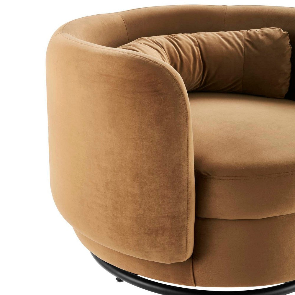 Relish Performance Velvet Performance Velvet Swivel Chair - No Shipping Charges