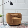 Relish Performance Velvet Performance Velvet Swivel Chair - No Shipping Charges