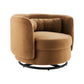 Modway Relish Swivel Chair, Black Cognac