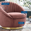 Whirr Tufted Performance Velvet Performance Velvet Swivel Chair MDY-EEI-5002-GLD-DUS