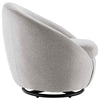 Modway Buttercup Performance Fabric Swivel Chair Black Light Gray MDY-EEI-5006-BLK-LGR