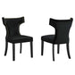 Curve Performance Velvet Dining Chairs - Set of 2 - No Shipping Charges