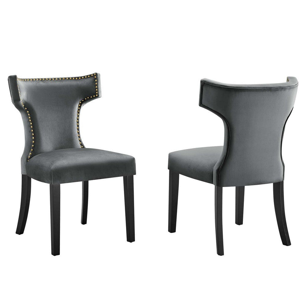 Modway Curve Dining Chair, Gray