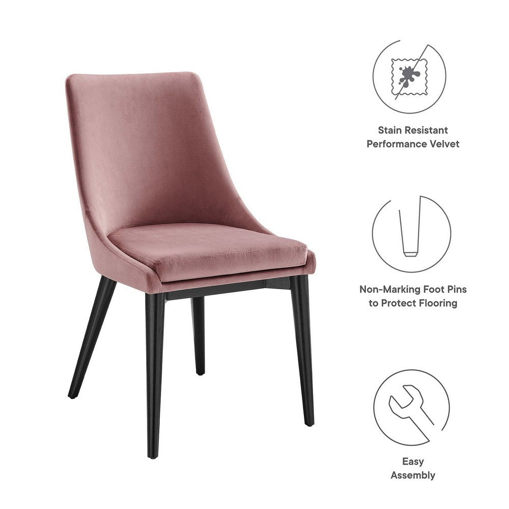 Modway Viscount Dining Chair Dusty Rose MDY-EEI-5009-DUS