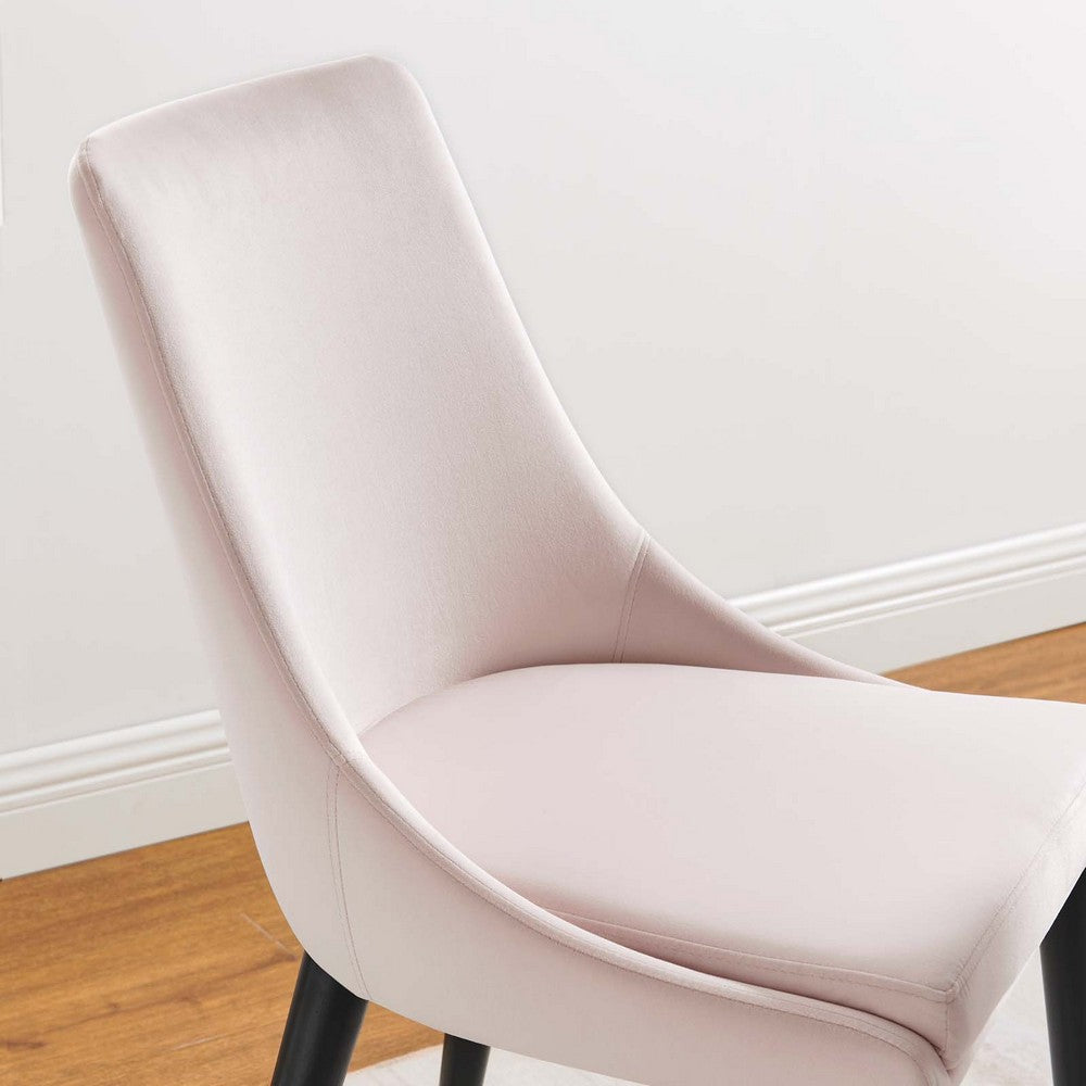 Viscount Performance Velvet Dining Chair - No Shipping Charges