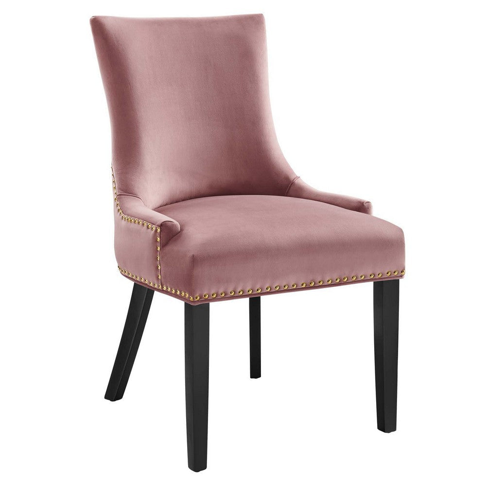 Modway Marquis Performance Velvet Set of 2 Dining Chair Dusty Rose MDY-EEI-5010-DUS