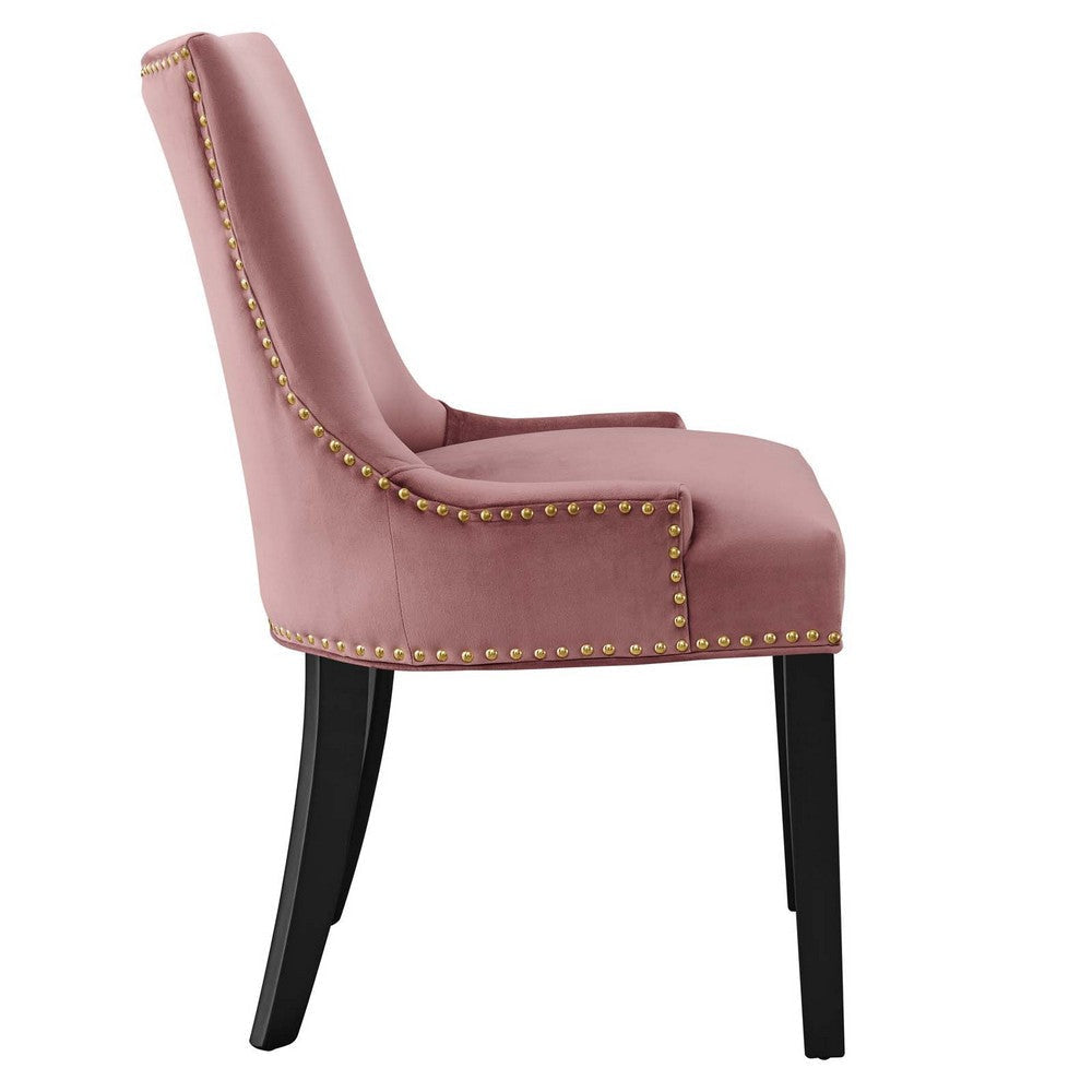 Modway Marquis Performance Velvet Set of 2 Dining Chair Dusty Rose MDY-EEI-5010-DUS