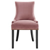 Modway Marquis Performance Velvet Set of 2 Dining Chair Dusty Rose MDY-EEI-5010-DUS