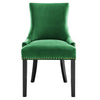 Modway Marquis Performance Velvet Set of 2 Dining Chair Emerald MDY-EEI-5010-EME