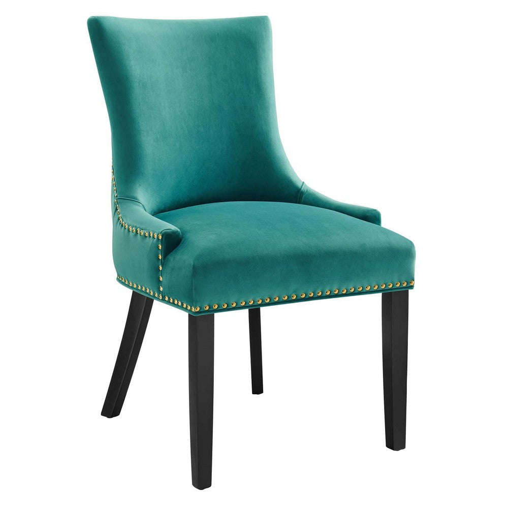 Modway Marquis Performance Velvet Set of 2 Dining Chair Teal MDY-EEI-5010-TEA