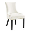 Marquis Performance Velvet Dining Chairs Set of 2 by Modway| White